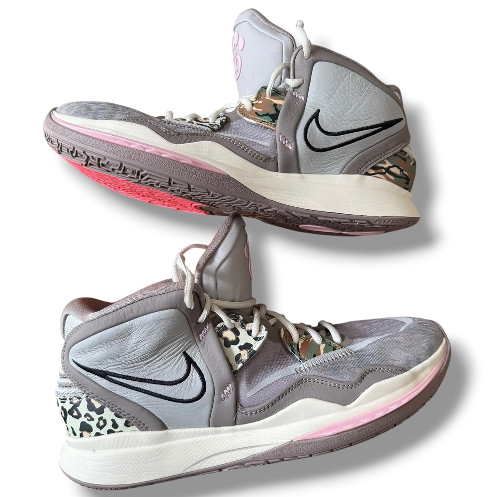 Nike Kyrie Infinity Mother Nature Grey Camo Leopard CZ0204-006 Mens 10.5